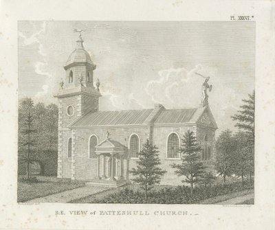 Iglesia de Patshull: grabado, s.f. [1762-1802] de Stebbing Shaw