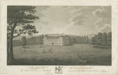 Parque Sandwell - Salón: grabado, s.f. [1762-1798] de Stebbing Shaw