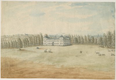 Sandwell Park - Salón: pintura en acuarela, nd [1762-1798] de Stebbing Shaw