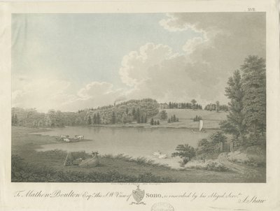 Soho - Casa de [Matthew Boulton]: grabado de Stebbing Shaw