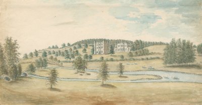 Tixall Hall y Gatehouse de Stebbing Shaw