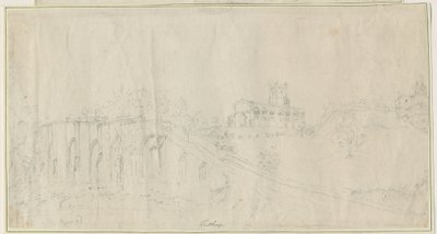 Iglesia y Castillo de Tutbury - Vista Noreste de Stebbing Shaw