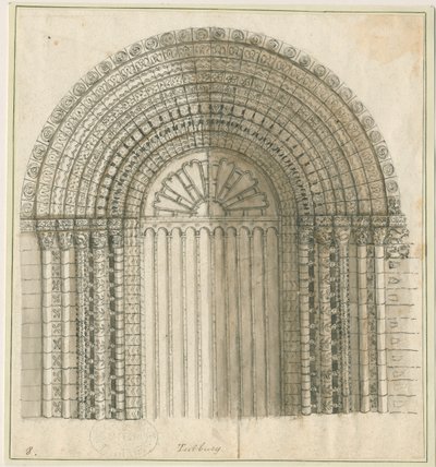 Iglesia Priorato de Tutbury - Arco en la Puerta Oeste de Stebbing Shaw