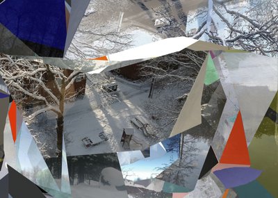 Paisaje invernal fragmentado de Stefan Fransson