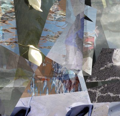 Cisnes de agua fragmentados de Stefan Fransson