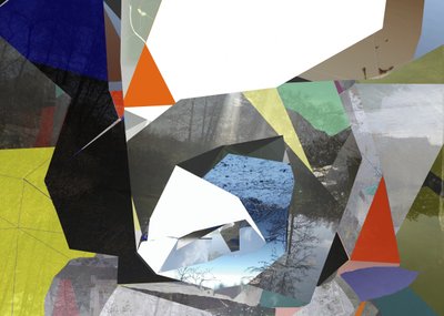 Collage de naturaleza geométrica de Stefan Fransson