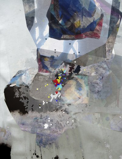 Collage abstracto moderno de Stefan Fransson