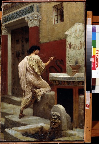 En un muro, Pompeya de Stefan Vladislavovich Bakalowicz