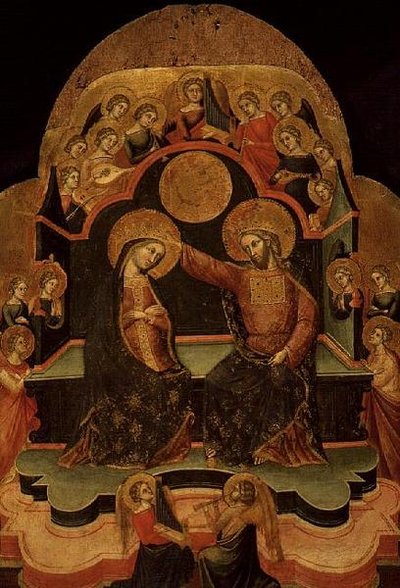 La Coronación de la Virgen de Stefano (fl.1353 81) Veneziano