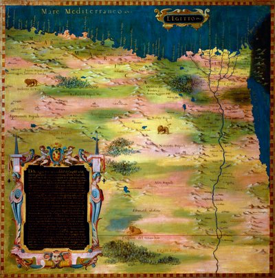 Mapa de Egipto por Stefano Bonsignori (Buonsignori) 1581 de Stefano Buonsignori