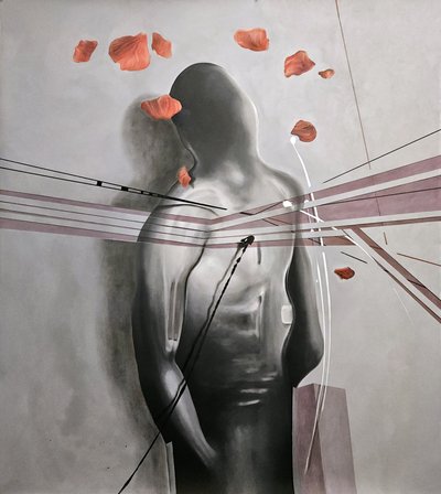 Pétalos de figura contemplativa de Stefano Mazzolini
