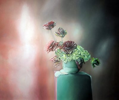 Bodegón floral surrealista de Stefano Mazzolini