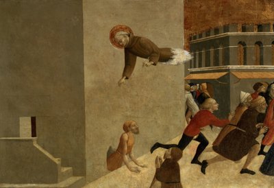 El Beato Ranieri Rasini liberando a los Pobres de la Prisión en Florencia, panel de predela del políptico de San Francesco de Borgo San Sepolcro, 1437-44 de Stefano Sassetta