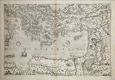 Mapa del Mediterráneo oriental del siglo XVII por Stefano Scolari de Stefano Scolari