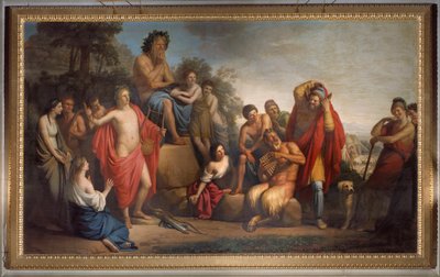 Deidades mitológicas. Fresco de Stefano Tofanelli