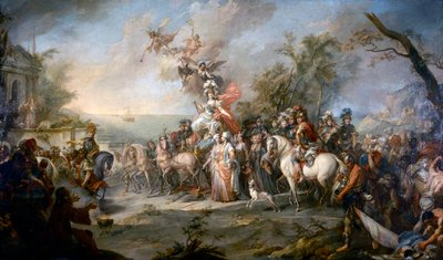 Alegoría de la victoria de Catalina la Grande sobre los turcos y tártaros, 1772 de Stefano Torelli