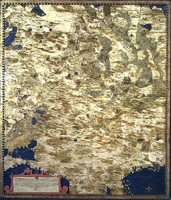Mapa de Rusia del siglo XVI, de la 
