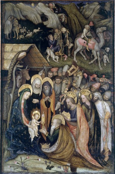 Adoración de los Reyes Magos de Stefano da Verona
