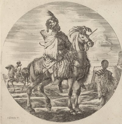 Un jinete negro de Stefano della Bella