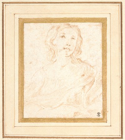 Una joven mujer, medio cuerpo de Stefano della Bella