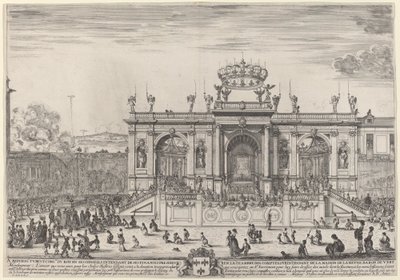 Altar para el Día de Corpus Christi, probablemente 1648 de Stefano della Bella