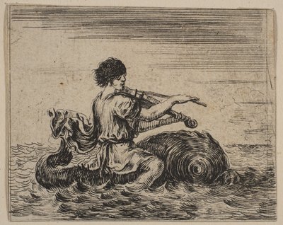 Arion, del Juego de la Mitología Jeu de la Mythologie, 1644 de Stefano della Bella