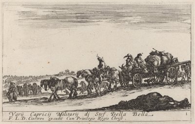 Tren de equipajes, c. 1641 de Stefano della Bella