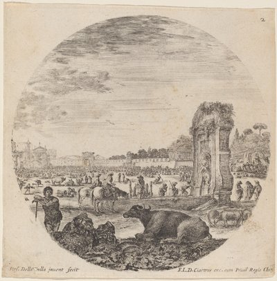Campo Vaccino, 1646 de Stefano della Bella