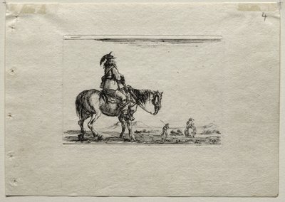 Caprichos: Caballero montado de Stefano della Bella