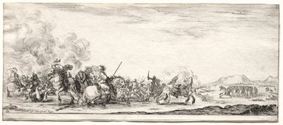 Escaramuza de caballería de Stefano della Bella