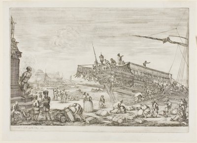 Cambio de una galera de la Orden de San Esteban de Stefano della Bella