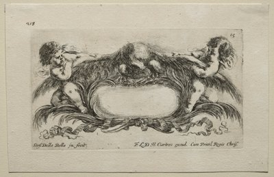 Colección de Varios Caprichos y Nuevos Diseños de Cartuchos y Adornos: No 15 de Stefano della Bella