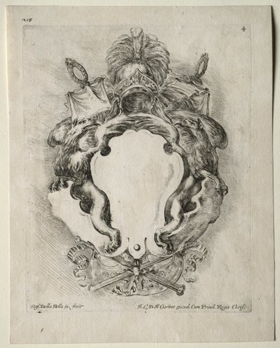 Colección de Varios Caprichos y Nuevos Diseños de Cartuchos y Adornos: No. 4 de Stefano della Bella