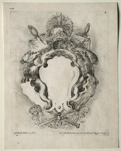 Colección de Varios Caprichos y Nuevos Diseños de Cartuchos y Adornos: No. 4 de Stefano della Bella