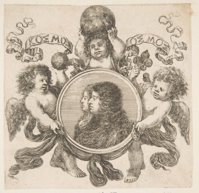 Cosimo de Medici, Príncipe de Toscana, y su esposa, Marguerite Louise d