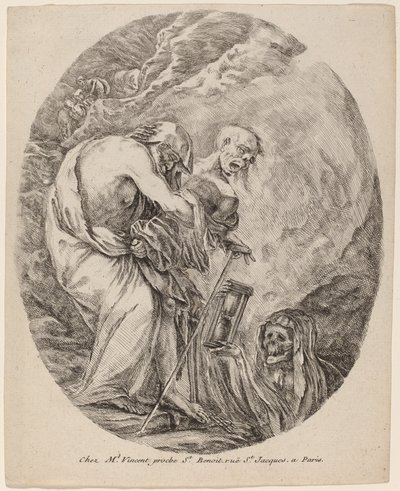 La muerte con un anciano de Stefano della Bella