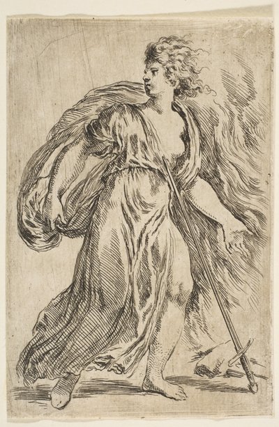 Dido suicidándose, ca. 1660 de Stefano della Bella