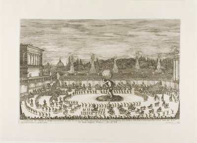 Ballet ecuestre en el anfiteatro de los Jardines de Boboli de Stefano della Bella