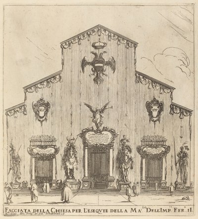 Fachada de la Iglesia de San Lorenzo, Florencia de Stefano della Bella