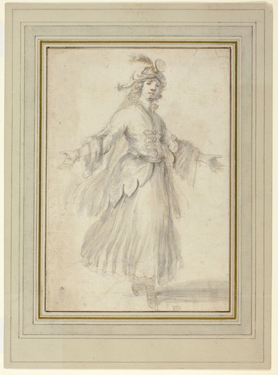 Bailarina en un traje exótico de Stefano della Bella