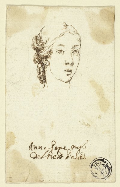 Retrato femenino Cabeza de Stefano della Bella