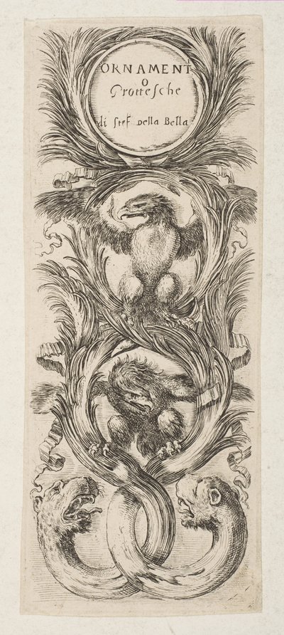 Frontispicio: Ornamenti o Grottesche, ca. 1653 de Stefano della Bella