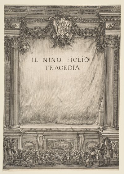 Frontispicio para Il Nino Figlio, 1655 de Stefano della Bella