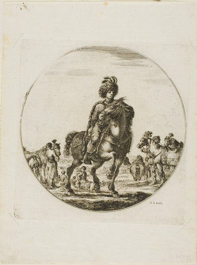 Jinete húngaro de Stefano della Bella
