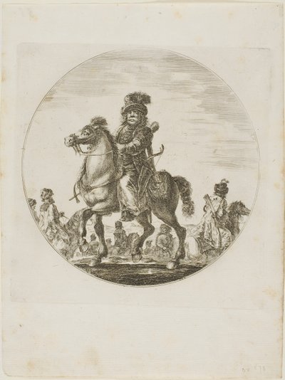 Jinete húngaro de Stefano della Bella