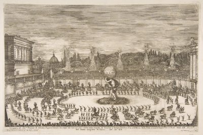 Il Mondo Festeggiante: Entrada de Cosimo III de Medici, 1661 de Stefano della Bella