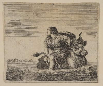 Júpiter y Europa, de Juego de la Mitología, 1644 de Stefano della Bella