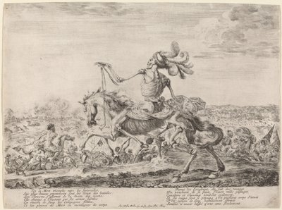 La Muerte en un campo de batalla, 1648 de Stefano della Bella