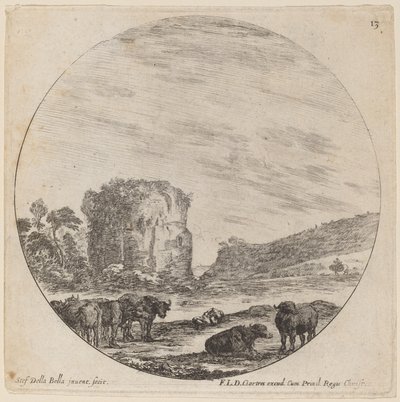 Paisaje con Ruinas Antiguas de Stefano della Bella