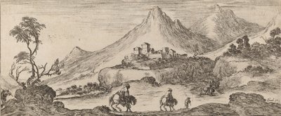 Paisaje con castillo, 1641 de Stefano della Bella